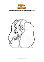 Coloring page Lady with nameplate in Lady and the Tramp
