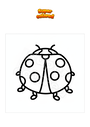 Coloring page Ladybug