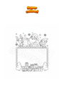 Coloring page Letter to Santa Claus to write