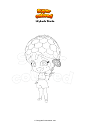 Coloring page Lilybuds Zinnia