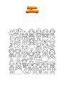 Coloring page Lots of disguises