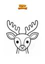 Coloring page Majestic deer