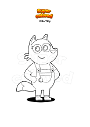 Coloring page Milo Tilly
