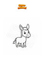 Coloring page Mule