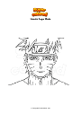 Coloring page Naruto Sage Mode