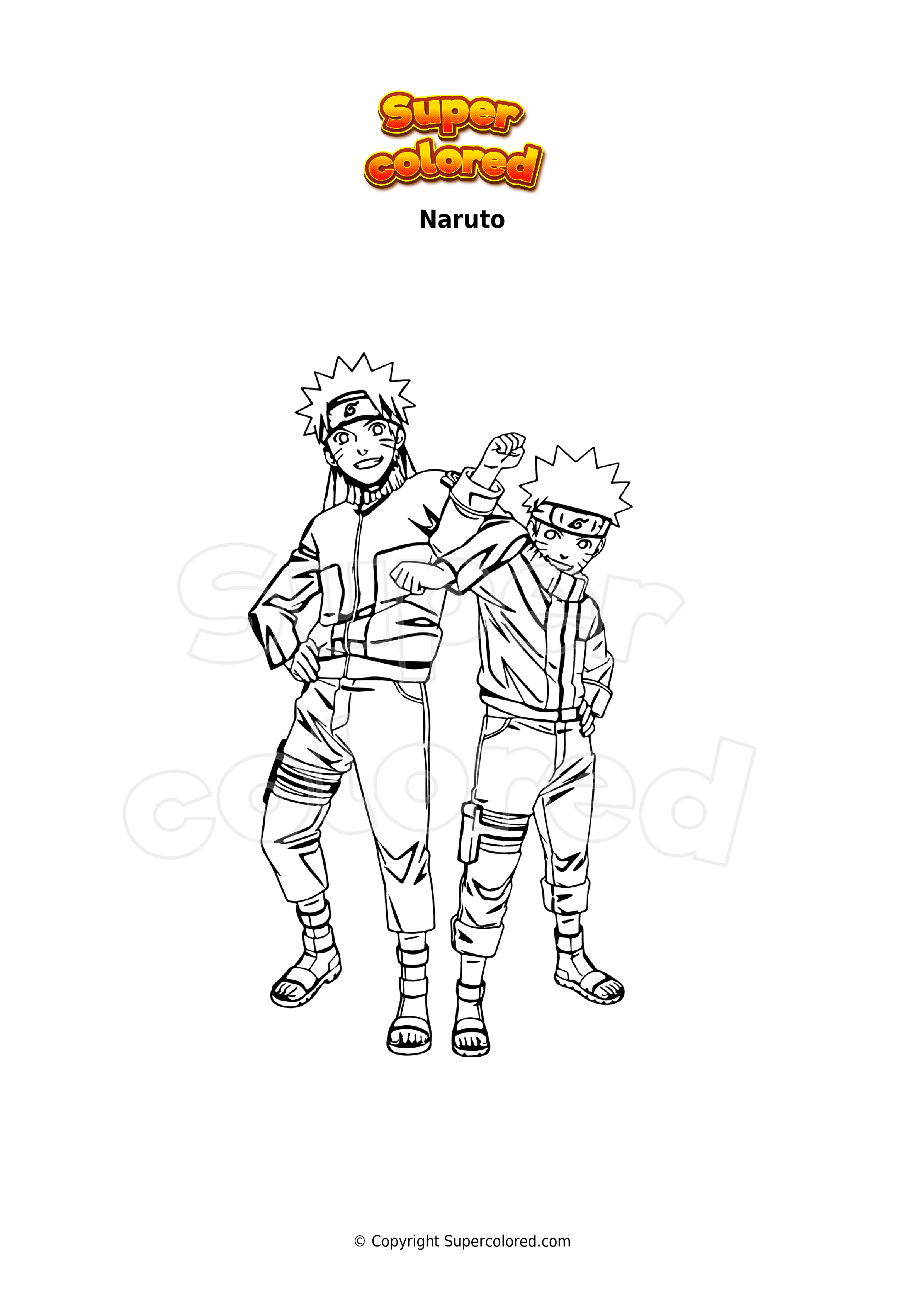 Coloring page - Naruto herói