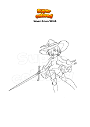 Coloring page Never Grave Witch
