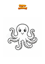Coloring page Octopus