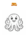 Coloring page Octopus