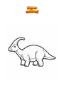 Coloring page Parasaurolophus