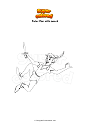 Coloring page Peter Pan with sword