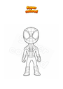 Coloring page Peter Parker Spidey