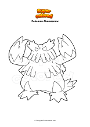 Coloring page Pokemon Abomasnow