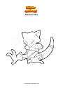 Coloring page Pokemon Abra