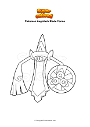 Coloring page Pokemon Aegislash Blade Forme