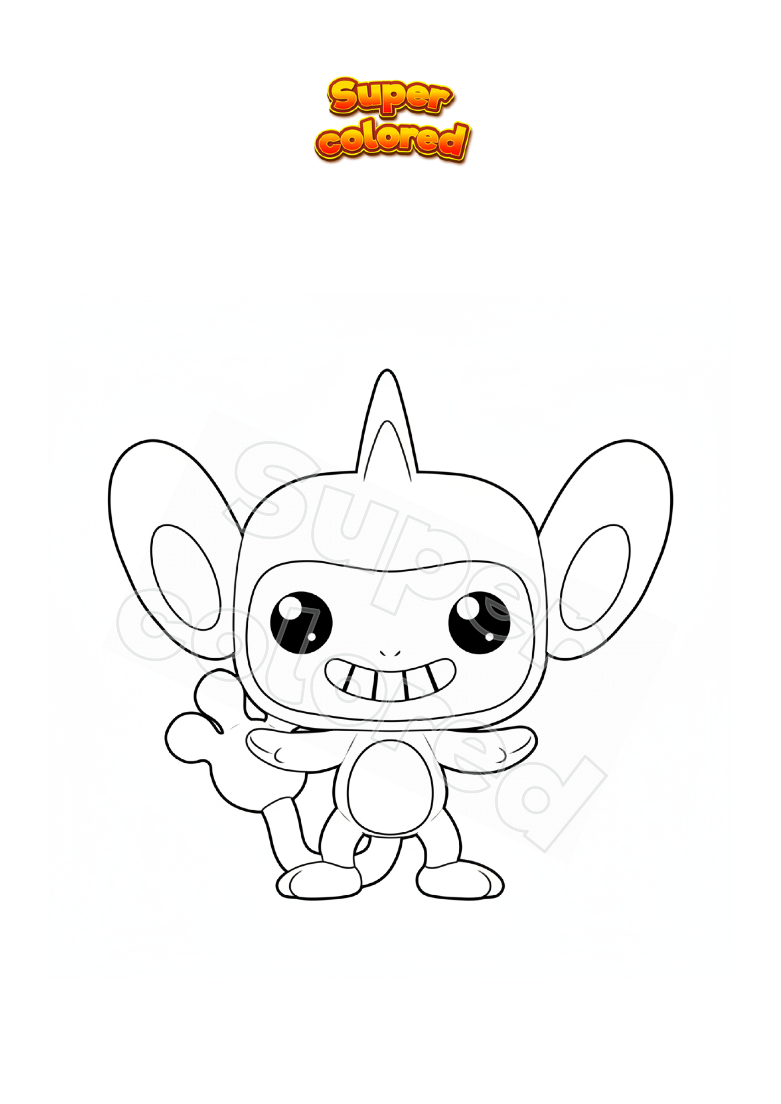 Coloring page Pokemon Magmar Funko