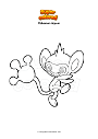 Coloring page Pokemon Aipom