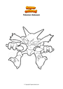 Coloring page Pokemon Alakazam