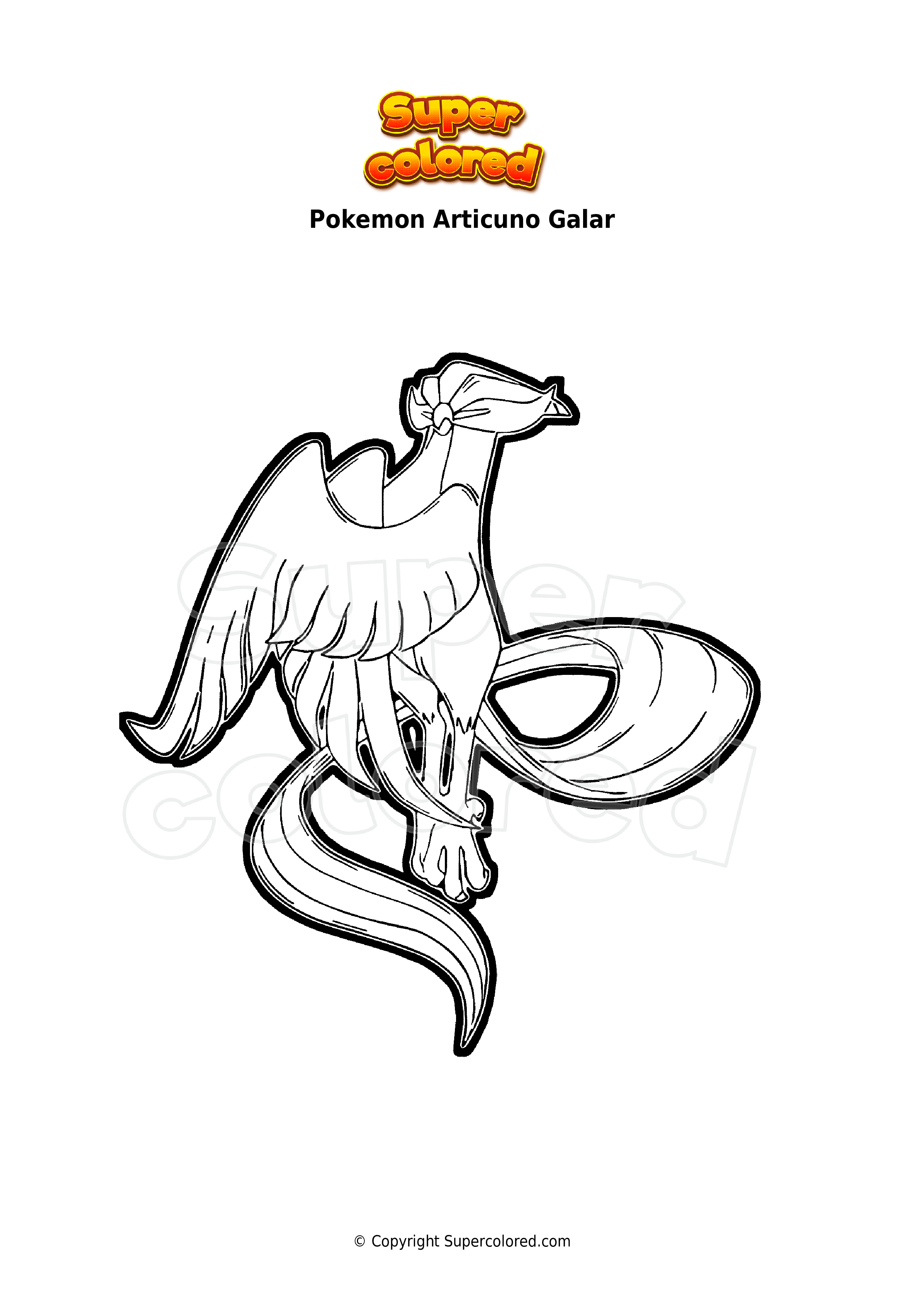 pokemon coloring pages articuno