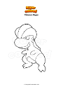 Coloring page Pokemon Bagon