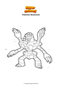 Coloring page Pokemon Barbaracle