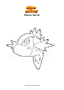Coloring page Pokemon Basculin