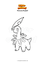 Coloring page Pokemon Bayleef