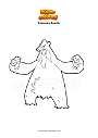 Coloring page Pokemon Beartic