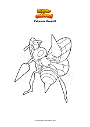 Coloring page Pokemon Beedrill