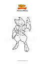 Coloring page Pokemon Bisharp