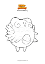 Coloring page Pokemon Blissey