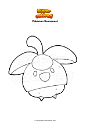 Coloring page Pokemon Bounsweet