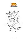 Coloring page Pokemon Braixen