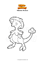 Coloring page Pokemon Breloom