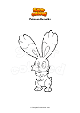 Coloring page Pokemon Bunnelby