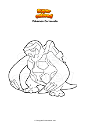 Coloring page Pokemon Carracosta