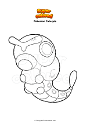 Coloring page Pokemon Caterpie