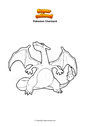 Coloring page Pokemon Charizard