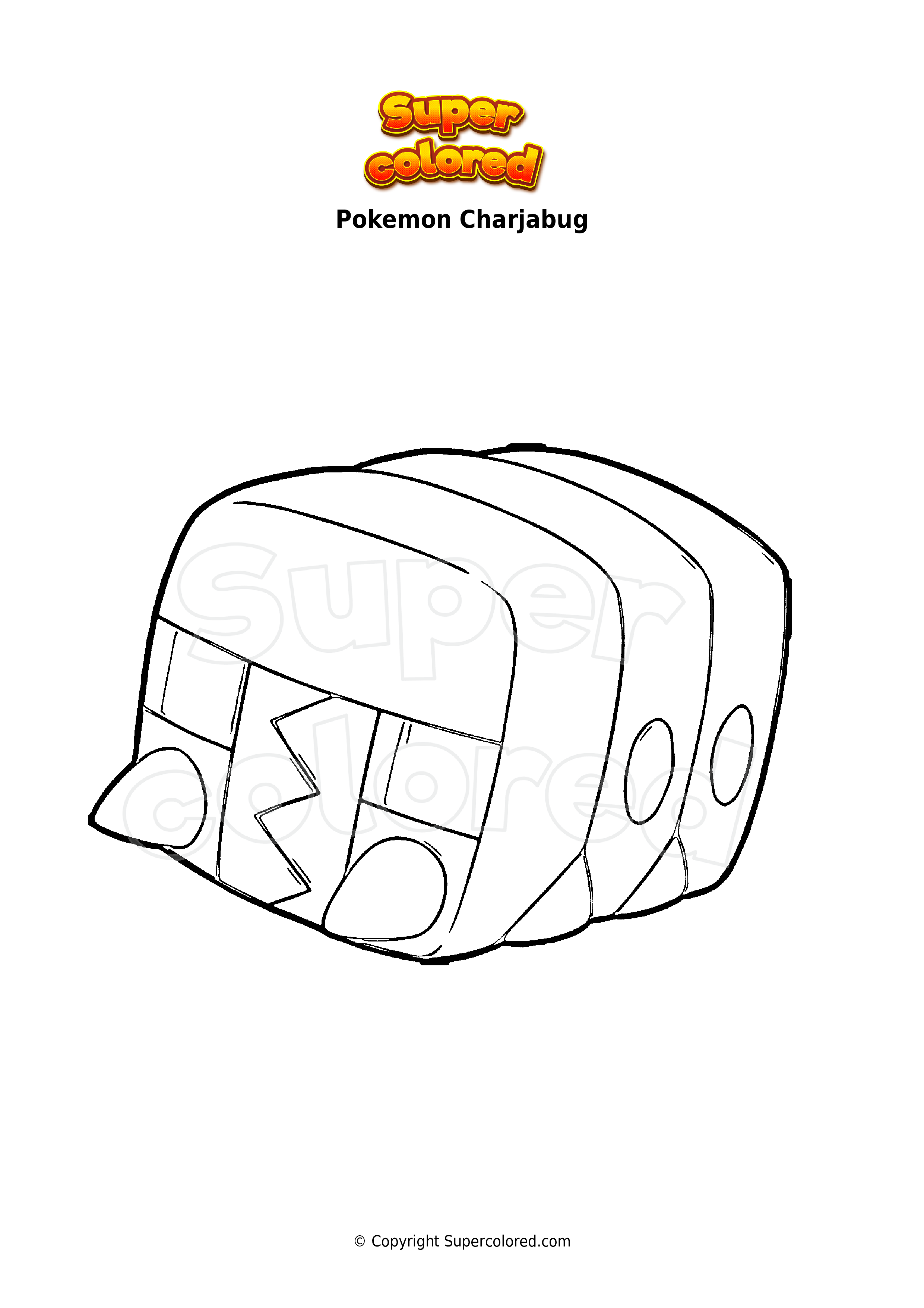 Coloring page Pokemon Genesect - Supercolored.com