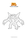 Coloring page Pokemon Chesnaught