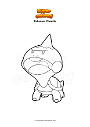 Coloring page Pokemon Chewtle