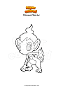 Coloring page Pokemon Chimchar