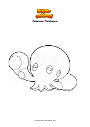 Coloring page Pokemon Clobbopus