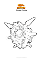 Coloring page Pokemon Cloyster
