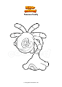 Coloring page Pokemon Cradily