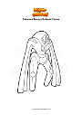 Coloring page Pokemon Deoxys Defense Forme