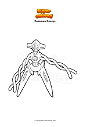 Coloring page Pokemon Deoxys