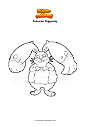 Coloring page Pokemon Diggersby