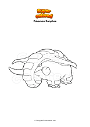 Coloring page Pokemon Donphan