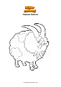 Coloring page Pokemon Dubwool